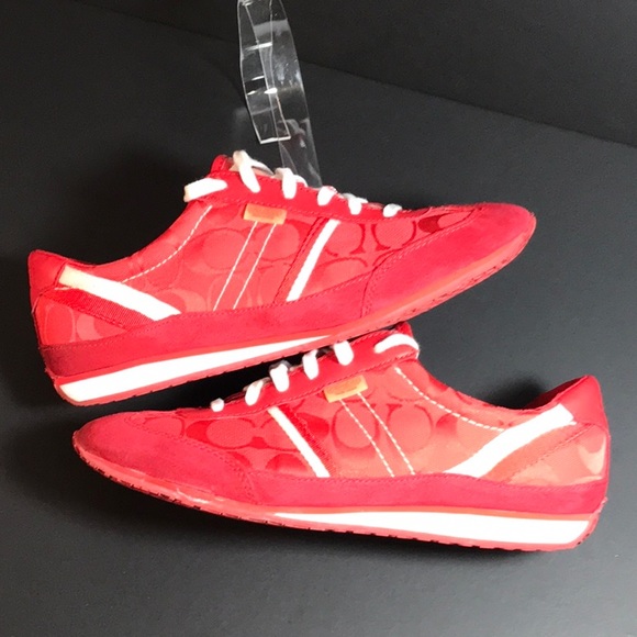 COACH SIGNATURE HIBISCUS RED RUNNERS